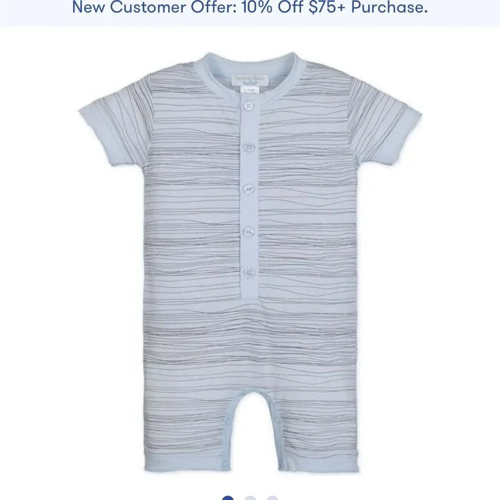 FEATHER BABY Henley Romper